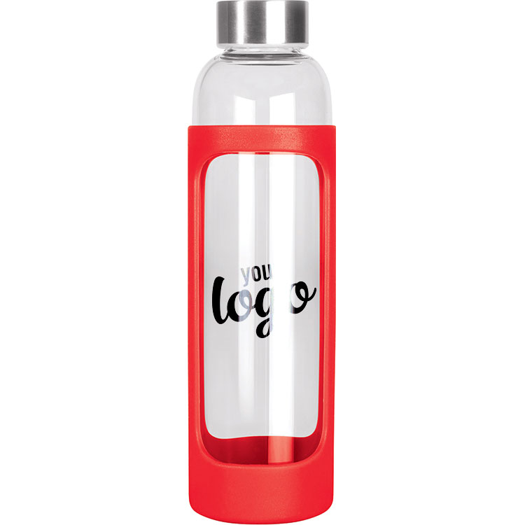 Red Glass Bottle