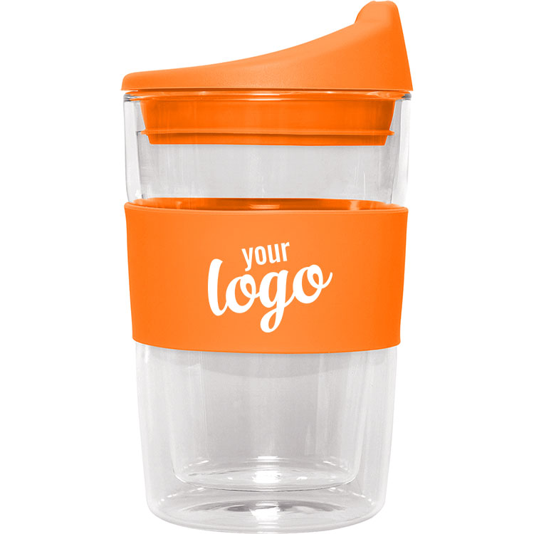 Orange Glass Cup2Go